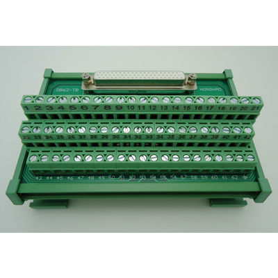 DB62 D Sub 62 Pin Female Socket D Sub Terminal Block Breakout Board Adapter Connector DIN Rail