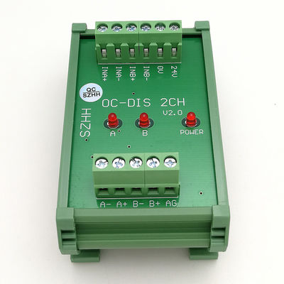 Converter of Open Collector HTL 24v into Differential TTL 5v Signal 2 Ways Universal