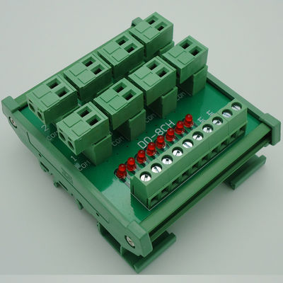 8 Ways PLC I/O Module Wiring Distribution Splitter Terminal Blocks Breakout Board
