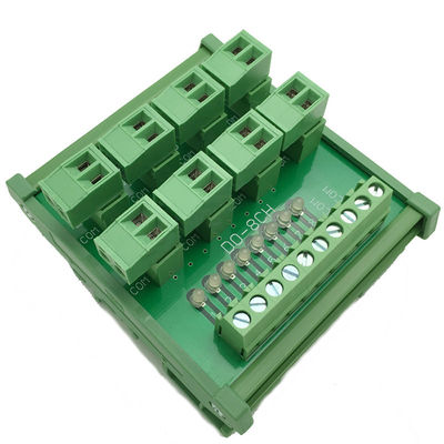 8 Ways PLC I/O Module Wiring Distribution Splitter Terminal Blocks Breakout Board