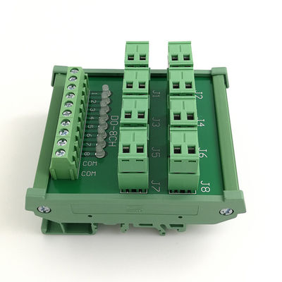8 Ways PLC I/O Module Wiring Distribution Splitter Terminal Blocks Breakout Board