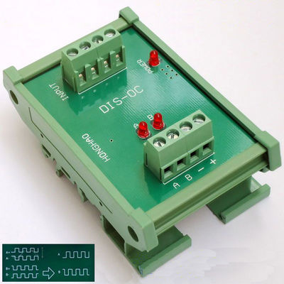 Converter 5V Differential TTL Singal into Collector 24V HTL Signal 2 Ways Support PLC NPN and PNP