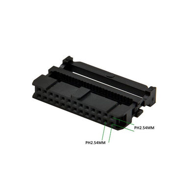 2.54mm Flat Cable IDC Female Socket Rectangular Receptacle Connector 6 - 64 Pin TE / Tyco / Amp Replacement