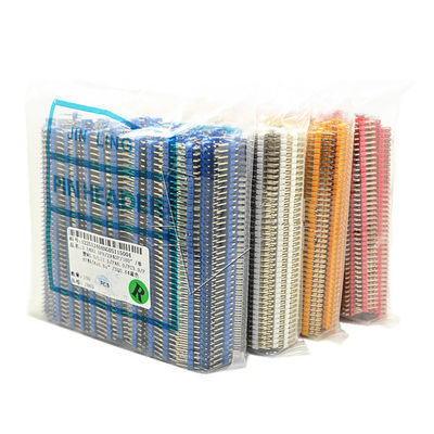 Colored 2x40P 40Pin 2.54mm 0.1" Straight Double Row Male Pin Header Strip