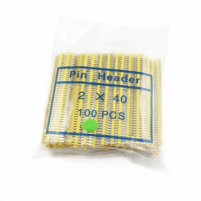 Colored 2x40P 40Pin 2.54mm 0.1" Straight Double Row Male Pin Header Strip