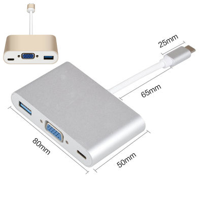 USB 3.1 type C to VGA Monitor USB 3.0 Type C Female Charger Adapter Converter