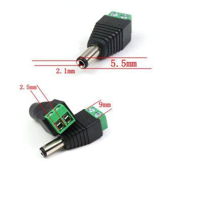 5.5mm x 2.1mm Female Jack DC Power Adapter for CCTV Camera LED Strip Lights