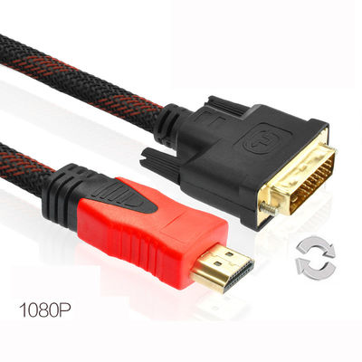 HDMI to DVI 24+1 Cable Support 1080P Full HDMI Male to DVI-D Male High Speed Adapter Cabl