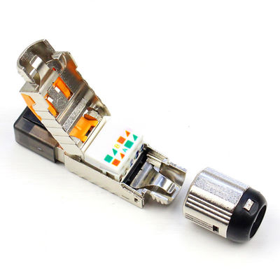 RJ45 Network Modular Plugs Cat8 Shielded Connectors 8P8C High Speed 40 Gbps