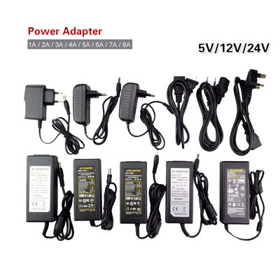 AC to DC 12V 24V 1A 2A 3A 5A 6A 8A Switching Power Supply Charger Adapter 5.5x2.5mm EU US AU UK Plug