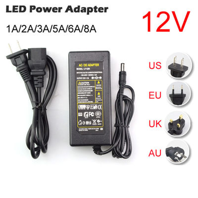 AC to DC 12V 24V 1A 2A 3A 5A 6A 8A Switching Power Supply Charger Adapter 5.5x2.5mm EU US AU UK Plug