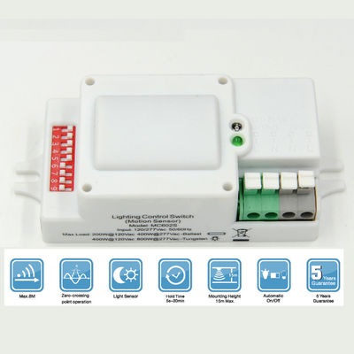 Induction Microwave Radar Sensor AC 120 ~ 277V 50Hz 5.8GHz Body Motion HF Detector Light Switch