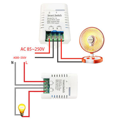 WiFi Smart Switch Temperature Humidity Monitor Kit With Amazon Alexa Google Home Voice Control