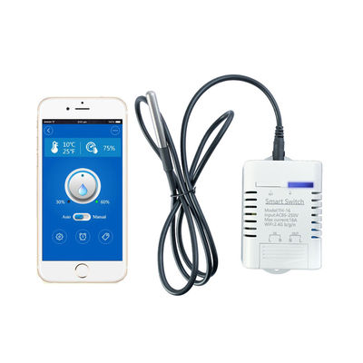 WiFi Smart Switch Temperature Humidity Monitor Kit With Amazon Alexa Google Home Voice Control