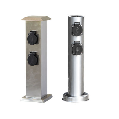 Outdoor Garden Stainless Steel In-ground Lawn Electrical Power Sockets Outlet 10A AC250V