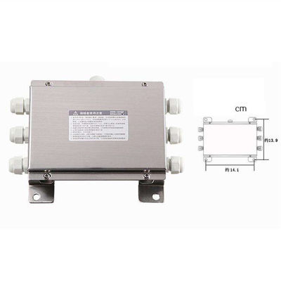 6 Way Stainless Steel Load Cells Summing Junction Box Enclosure Weighing Sensor for Platform Scale