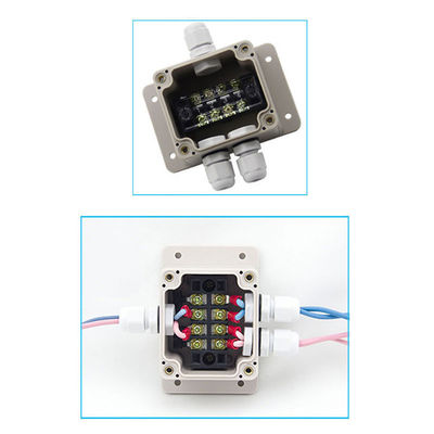 Electrical Enclosure Junction Box with Cable Glands Connectors 63*58*45mm  Wall Mount Waterproof