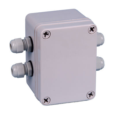 4 Ways IP65 Waterproof Cable Distribution Junction Box with UK2.5B Terminal Blocks 80*110*70mm