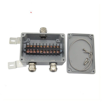 3 Ways IP65 Waterproof Aluminum Distribution Junction Box with Terminal Blocks 125*80*55mm