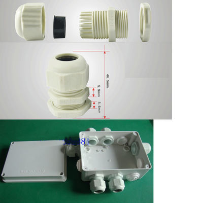 CCTV Camera Monitor Distribution Waterproof Cable Junction Box with PG21 Connectors