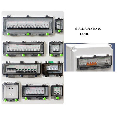 Wall Electric Plastic Enclosure Switch Circuit breaker Box Waterproof Outdoor 2 3 4 5 6 8 10 12 16 18 Way