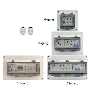 Wall Electric Plastic Enclosure Switch Circuit breaker Box Waterproof Outdoor 2 3 4 5 6 8 10 12 16 18 Way