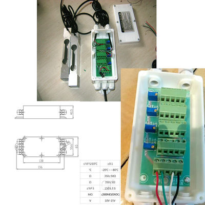 4 Way Weighing Sensor Load Cell Summing Junction Box Plastic Enclosure for Platform Scale