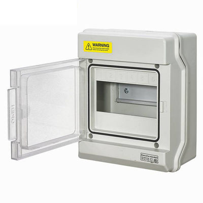 6 Way IP65 Waterproof Outdoor Electrical Circuit Breaker Enclosure Distribution Plastic Switch Box