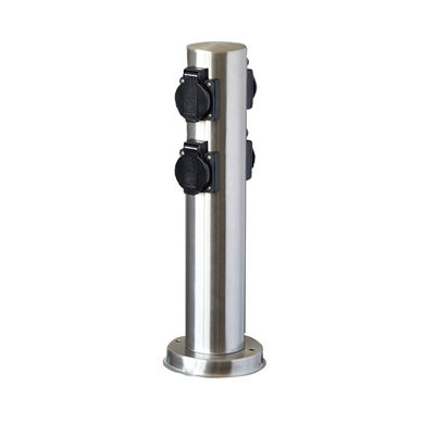 Outdoor Garden Stainless Steel In-ground Lawn Electrical Power Sockets Outlet 10A AC250V