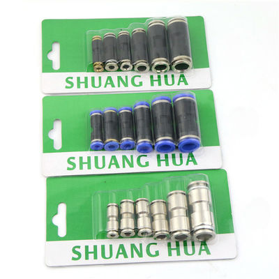 Air Compressor Hose Tube Straight Pneumatic Push In Quick Connector Adapters fittings Set 4mm 5mm to 14mm