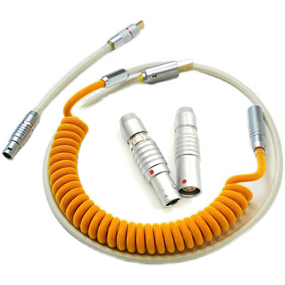 Heavy Duty Connector Coupled Mechanical Keyboard Cable Docking Circular Plug Socket