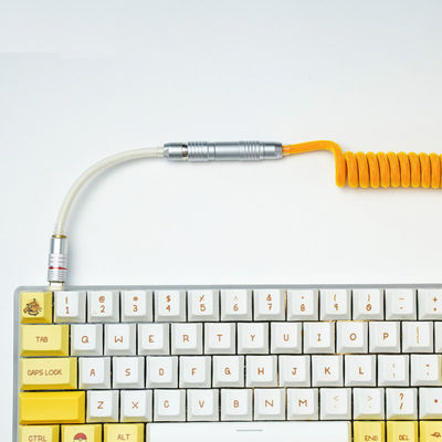 Heavy Duty Connector Coupled Mechanical Keyboard Cable Docking Circular Plug Socket