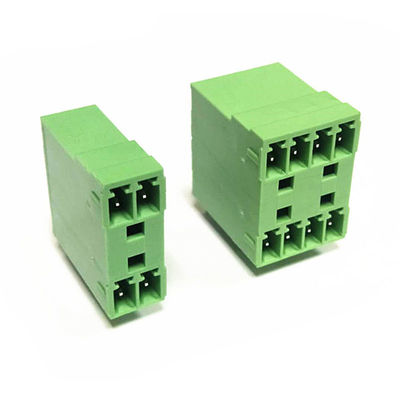 3.81mm Pitch Dual Row PCB Pluggable Screw Terminal Blocks Plug + Angle Pin Header