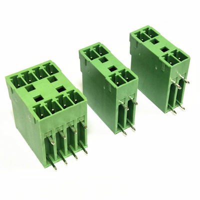 3.81mm Pitch Dual Row PCB Pluggable Screw Terminal Blocks Plug + Angle Pin Header