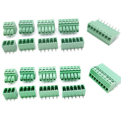 3.5mm Pitch PCB Pluggable Screw Terminal Blocks Plug + Right Angle or Straight Socket