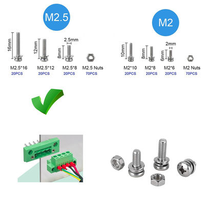 5.08mm pitch Feed Through Flange Screw Terminal Blocks Panel Mount
