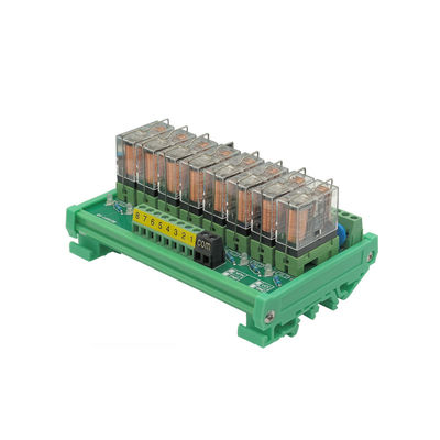 8 Ways Pluggable Relay Module PLC Output Amplifier Board DC 12V 24V