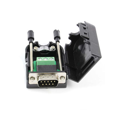DB9 D Sub 9 Pin RS232 Serial Port Connectors to 3-pin Terminal Blocks Adapter
