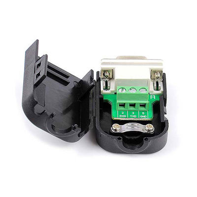 DB9 D Sub 9 Pin RS232 Serial Port Connectors to 3-pin Terminal Blocks Adapter