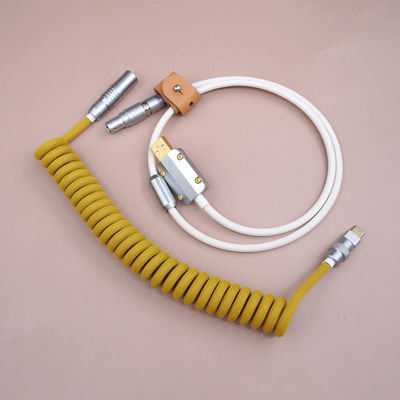 Heavy Duty Connector Coupled Mechanical Keyboard Cable Docking Circular Plug Socket