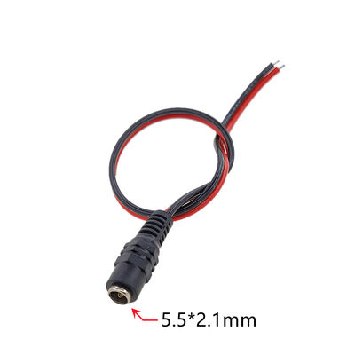 5.5mm x 2.1mm 10 inch (30cm) DC Power Pigtail Extension Cable Female