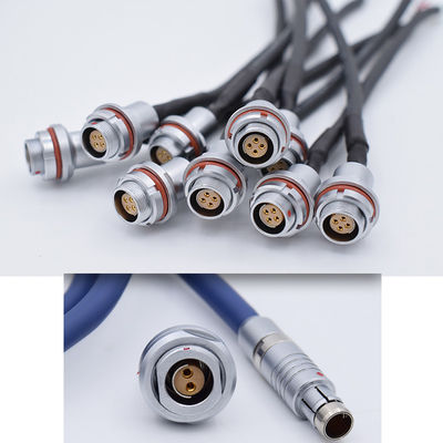 102 103 104 105 F Series Waterproof Metal Push Pull Circular Cable Mount Plug Connector
