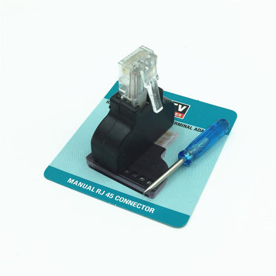 RJ45 Male 8P8C to 8 Pin Screw Terminal Block Adapter for CCTV Video Solution