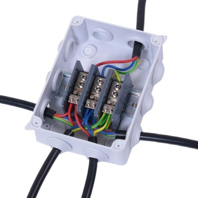 CCTV Camera Monitor Distribution Waterproof Cable Junction Box with PG21 Connectors