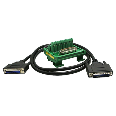 DB25 Single End Connectors D Sub 25 Pin Terminal Block Breakout Board DIN Rail