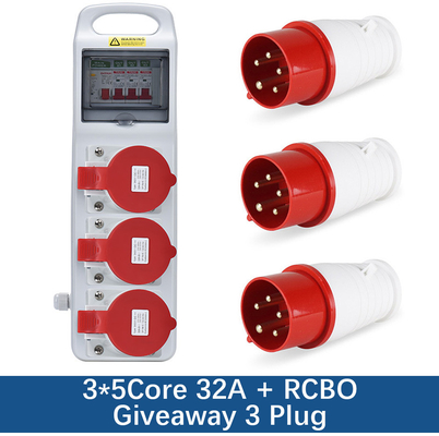 IP67 Waterproof Outdoor Electrical Socket Plastic Electric Box AC 220v -250v 16A