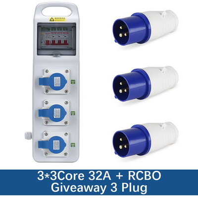 IP67 Waterproof Outdoor Electrical Socket Plastic Electric Box AC 220v -250v 16A