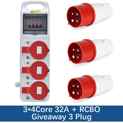 IP67 Waterproof Outdoor Electrical Socket Plastic Electric Box AC 220v -250v 16A