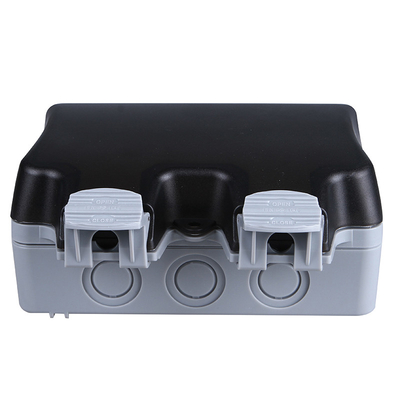 Wall Mounted Power Outlet Socket Outdoor Charging Poles Plastic Switch Box IP66 Wheatherproof