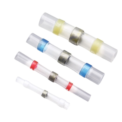 100pcs Electrical Heat Shrink Shrinkable Solder Seals Butt Splice Connector Terminals Kit